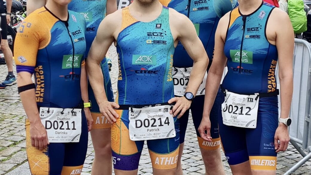 Pokal oder Hospital beim Bergduathlon Kamenz